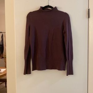 Grape mock neck sweater